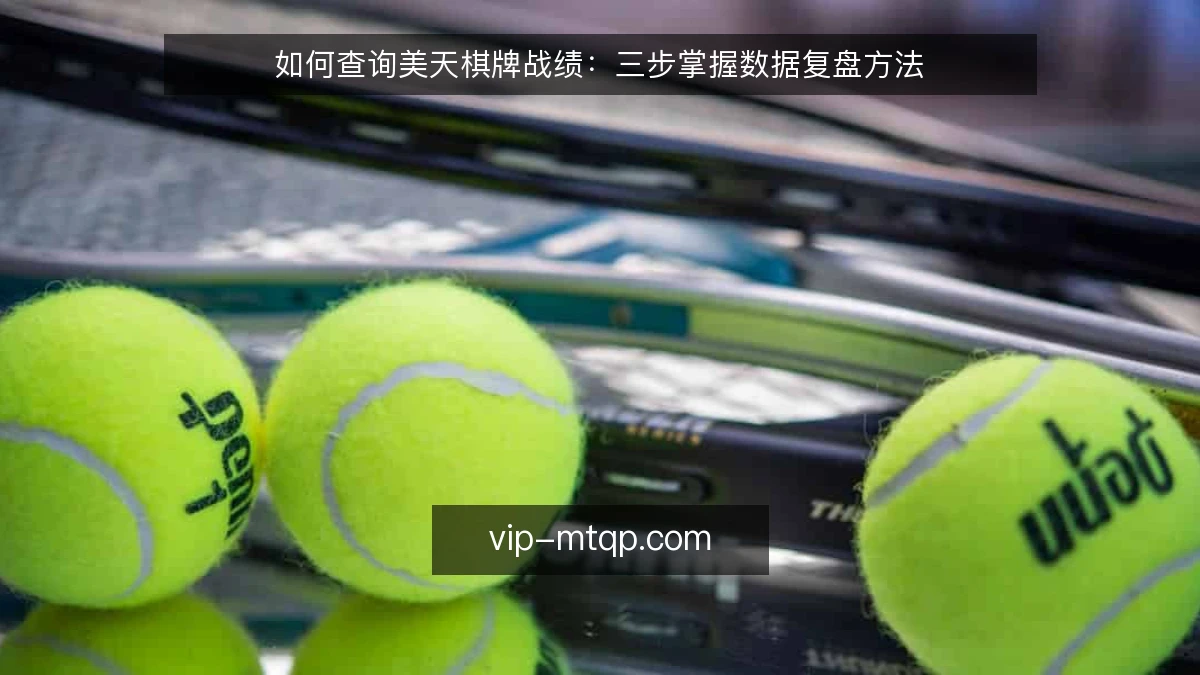 如何查询美天棋牌战绩:三步掌握数据复盘方法