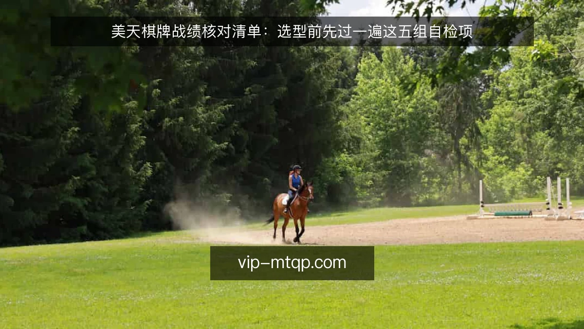 美天棋牌战绩核对清单：选型前先过一遍这五组自检项